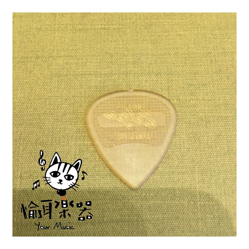 ♪Your Music 愉耳樂器♪PICKBOY透明黃立體英文字樣pick 吉他 烏克麗麗匹克0.75mm PICKBOY透明黃立體英文字樣pick 吉他 烏克麗麗匹克0.75mm — 三峽烏克麗麗