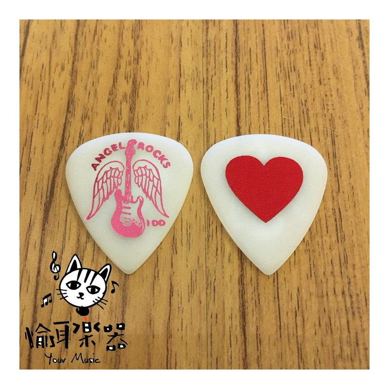 ♪Your Music 愉耳樂器♪PICKBOY 白底紅心pick 吉他 烏克麗麗匹克1.00mm PICKBOY 白底紅心pick 吉他 烏克麗麗匹克1.00mm — 三峽烏克麗麗