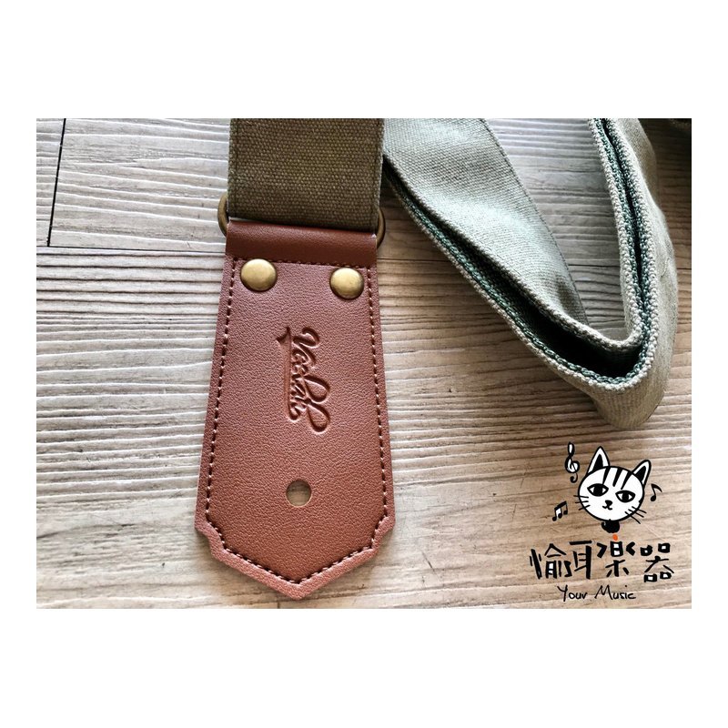 Your Music 愉耳樂器♪Veelah 新款帆布背帶 吉他背帶 質感上市 軍綠色 Veelah 新款帆布背帶 吉他背帶 質感上市 軍綠色 — 三峽配件 / 週邊