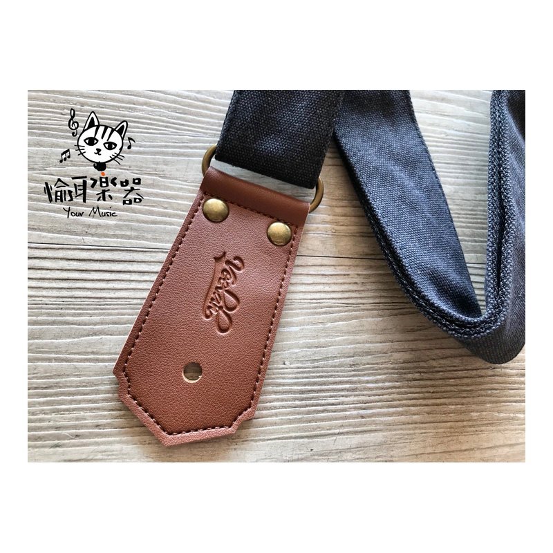 Your Music 愉耳樂器♪Veelah 新款帆布背帶 吉他背帶 質感上市 水洗黑 Veelah 新款帆布背帶 吉他背帶 質感上市 水洗黑 — 三峽配件 / 週邊