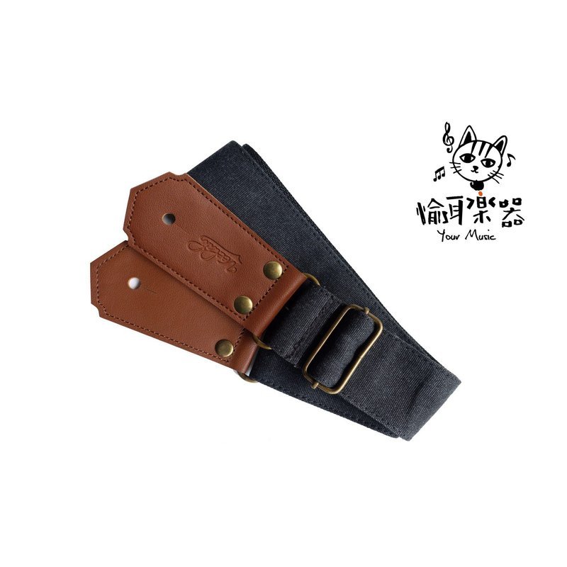 Your Music 愉耳樂器♪Veelah 新款帆布背帶 吉他背帶 質感上市 水洗黑 Veelah 新款帆布背帶 吉他背帶 質感上市 水洗黑 — 三峽配件 / 週邊