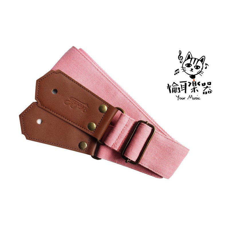 Your Music 愉耳樂器♪Veelah 新款帆布背帶 吉他背帶 質感上市 亮粉色 Veelah 新款帆布背帶 吉他背帶 質感上市 亮粉色 — 三峽配件 / 週邊
