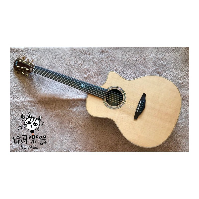 ♪ Your Music 愉耳樂器♪Veelah V8-GAC 全單板 雲杉玫瑰木民謠吉他 Veelah V8-GAC 全單板 雲杉玫瑰木民謠吉他 — 三峽吉他 / Bass