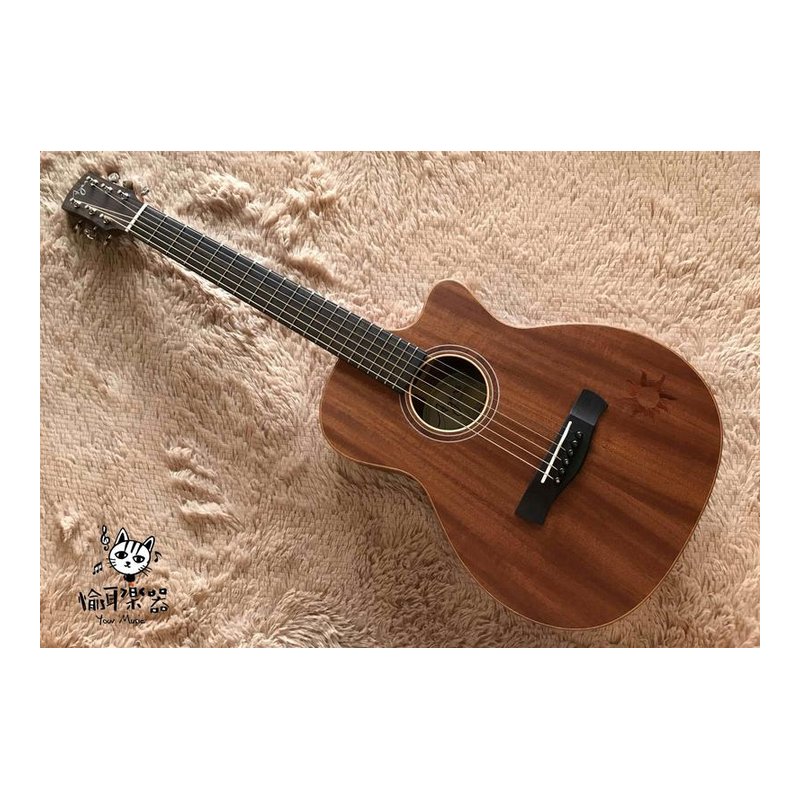 ♪Your Music 愉耳樂器♪AYERS TO-03C 迷你小太陽 全單板旅行吉他 非洲桃花芯木 缺角 全單板民謠吉他 非洲桃花芯木 缺角經典小太陽 AYERS TO-03C 迷你小太陽 全單板旅行吉他 非洲桃花芯木 缺角 全單板民謠吉他 非洲桃花芯木 缺角經典小太陽 — 三峽吉他 / Bass