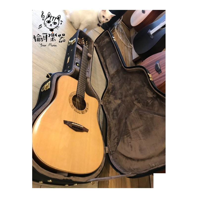 ♪ Your Music 愉耳樂器♪Veelah V7-GAC 雲杉桃花心全單民謠吉他 Veelah V7-GAC 雲杉桃花心全單民謠吉他 — 三峽吉他 / Bass