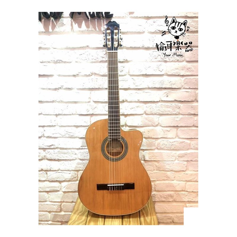 ♪ Your Music 愉耳樂器♪ULTRA GC-206E可插電古典吉他 缺角 39吋 雲衫單板 ULTRA GC-206E可插電古典吉他 缺角 39吋 雲衫單板 — 三峽吉他 / Bass