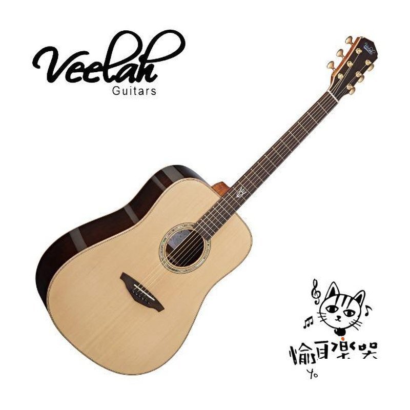 ♪ Your Music 愉耳樂器♪ Veelah V57-D 紅松木全單板民謠吉他 Veelah V57-D 紅松木全單板民謠吉他 — 三峽吉他 / Bass