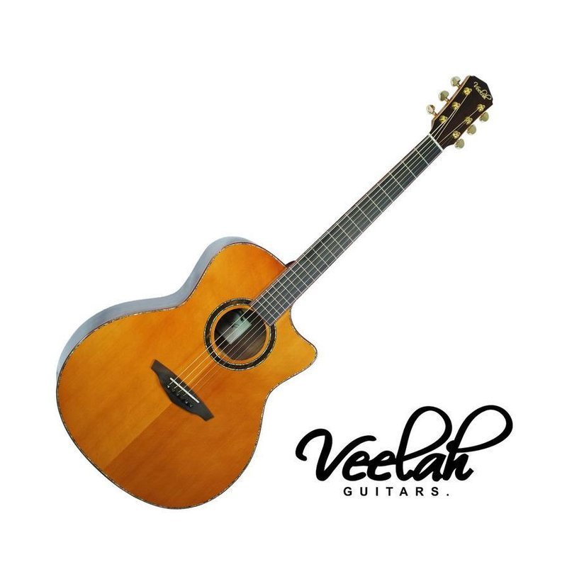♪ Your Music 愉耳樂器♪Veelah V57 GAC 40吋 缺角 全單 民謠吉他 附原廠硬盒 Veelah V57 GAC 40吋 缺角 全單 民謠吉他 附原廠硬盒 — 三峽吉他 / Bass