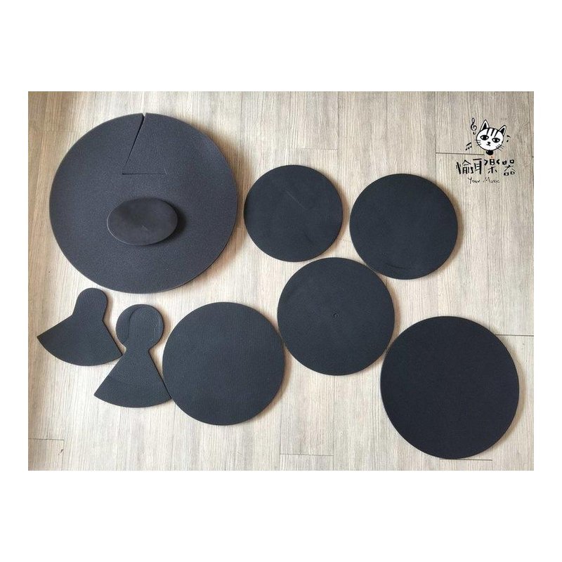 ♪ Your Music 愉耳樂器 ♪ 爵士鼓 消音墊 12“+13”+14“+16”+大鼓+Hi-hat+銅鈸X2 爵士鼓 消音墊 12“+13”+14“+16”+大鼓+Hi-hat+銅鈸X2 — 三峽鼓 / 打擊