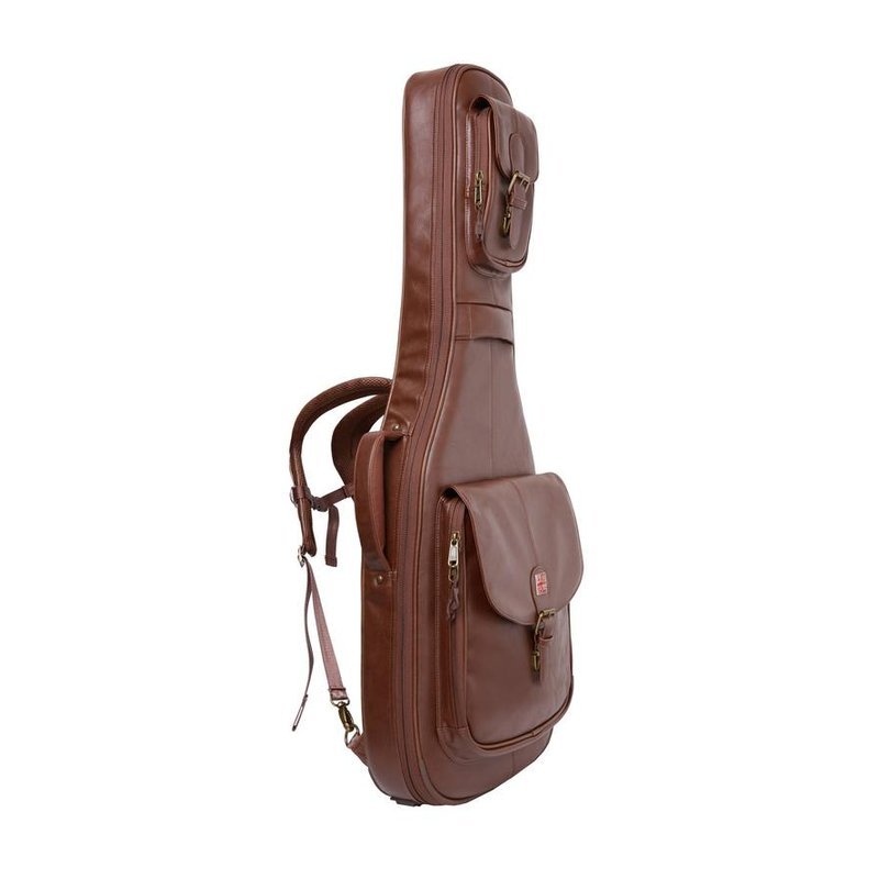 ♪ Your Music 愉耳樂器♪ HAN30-EG-BN  電吉他琴袋 尼龍 防水 咖啡色 HAN30-EG-BN 電吉他琴袋 尼龍 防水 咖啡色 — 三峽吉他 / Bass