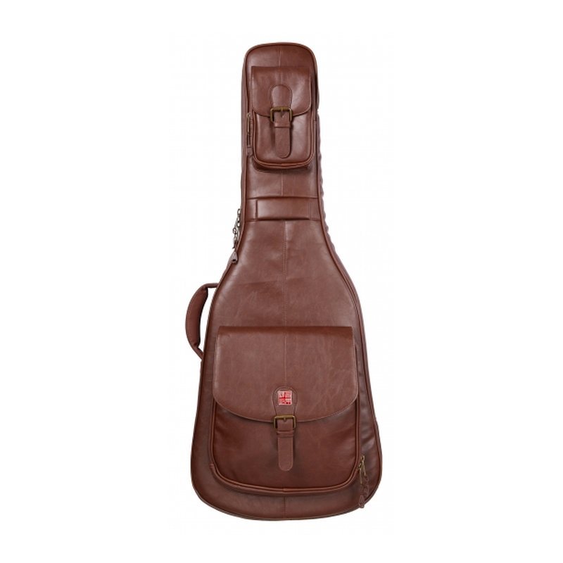♪ Your Music 愉耳樂器♪ HAN30-DA-BN  民謠吉他琴袋 尼龍 防水 咖啡色 HAN30-DA-BN 民謠吉他琴袋 尼龍 防水 咖啡色 — 三峽吉他 / Bass