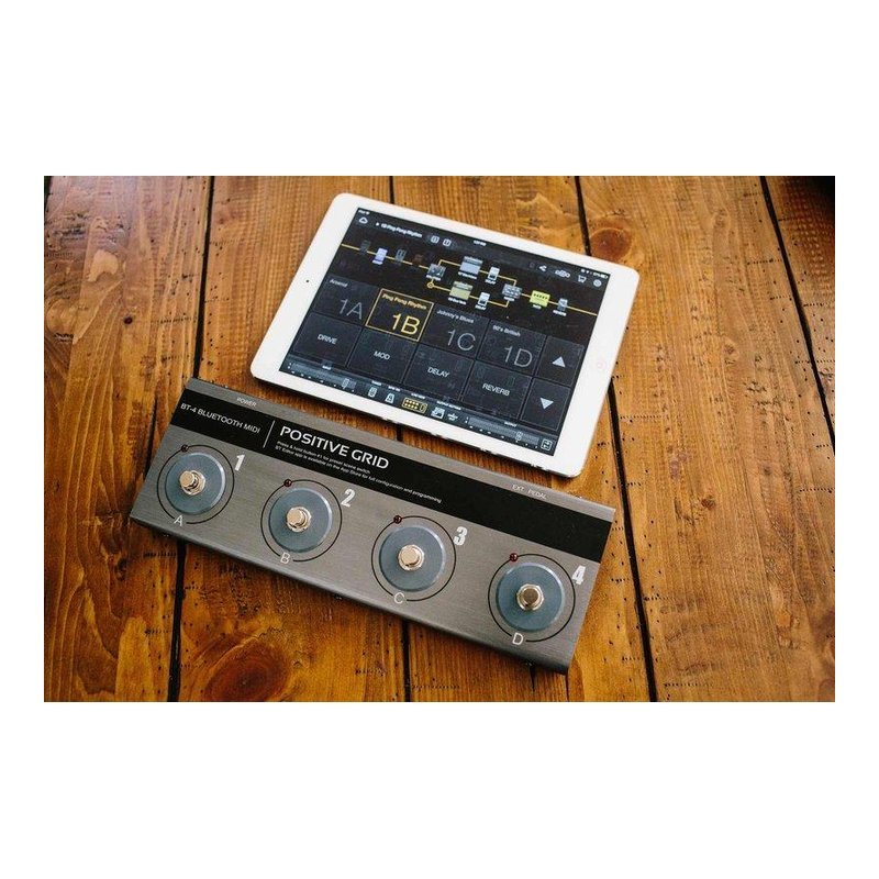 ♪ Your Music 愉耳樂器♪全新公司貨保固 Positive Grid BT-4 BT4 藍牙MIDI腳踏控制器 全新公司貨保固 Positive Grid BT-4 BT4 藍牙MIDI腳踏控制器 — 三峽鍵盤 / 鋼琴