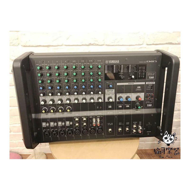 Yamaha EMX-5 功率混音機 emx5 攜帶型 混音座 630瓦+630瓦 內建效果器 原廠公司貨 — 三峽麥克風