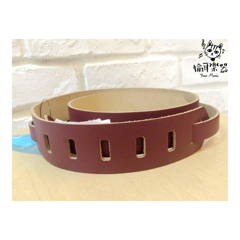 ♪ YOUR MUSIC 愉耳樂器 John Pearse 真皮肩帶 Skinny系列 勃根地紅 真皮吉他烏克麗麗 John Pearse 真皮肩帶 Skinny系列 勃根地紅 真皮吉他烏克麗麗 — 三峽烏克麗麗