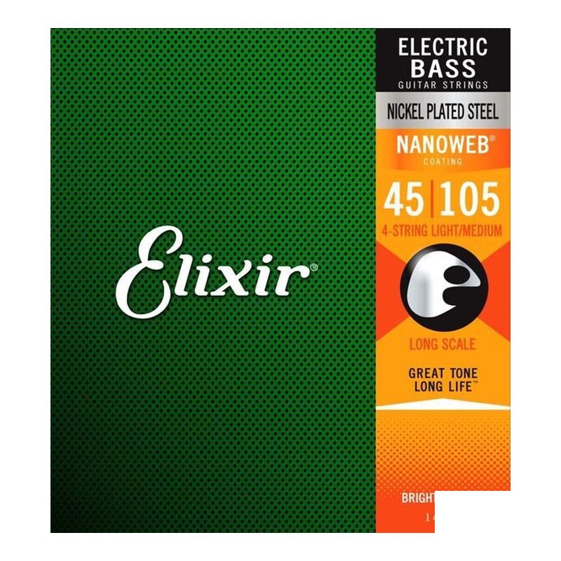 ♪ Your Music 愉耳樂器♪Elixir 45105 4弦電貝斯弦 Nanoweb (14077) Elixir 45105 4弦電貝斯弦 Nanoweb (14077) — 三峽吉他 / Bass