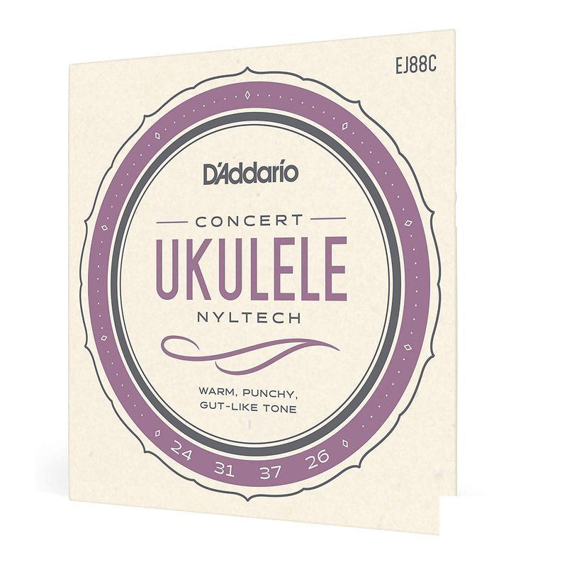 ♪ Your Music 愉耳樂器 ♪ D'Addario  EJ88C Concert 23吋烏克麗麗弦 D'Addario EJ88C Concert 23吋烏克麗麗弦 — 三峽烏克麗麗