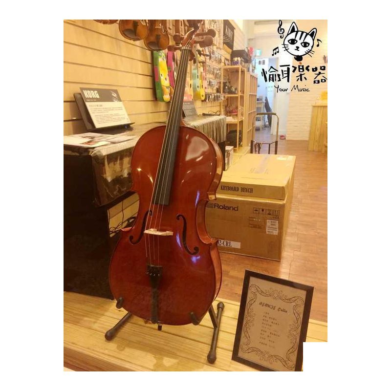 ♪ Your Music 愉耳樂器♪BEAUTE 普級實木大提琴,棗木木弦捲4/4 3/4 1/2 BEAUTE 普級實木大提琴,棗木木弦捲4/4 3/4 1/2 — 三峽弦樂器