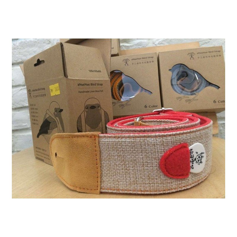 ♪ Your Music 愉耳樂器♪aNueNue Bird Strap 鳥吉他背帶手工麻布羊毛氈吉他烏克麗麗背帶 紅色 aNueNue Bird Strap 鳥吉他背帶手工麻布羊毛氈吉他烏克麗麗背帶 紅色 — 三峽烏克麗麗
