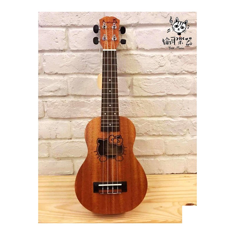 ♪ Your Music 愉耳樂器 ♪ARXMAN 21吋 桃花心木 Kitty貓 雕刻造型 烏克麗麗 附袋 ARXMAN 21吋 桃花心木 Kitty貓 雕刻造型 烏克麗麗 附袋 — 三峽烏克麗麗