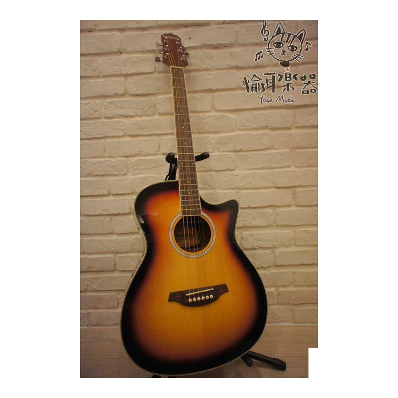 ♪ Your Music 愉耳樂器 ♪ MONKCUSTOM 亮光煙燻漸層色缺角民謠吉他 MONKCUSTOM 亮光煙燻漸層色缺角民謠吉他 — 三峽吉他 / Bass