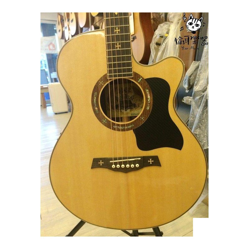 ♪ Your Music 愉耳樂器♪十字軍 Crusader CF-7040E 電民謠面單吉他 附琴袋 pick 十字軍 Crusader CF-7040E 電民謠面單吉他 附琴袋 pick — 三峽吉他 / Bass