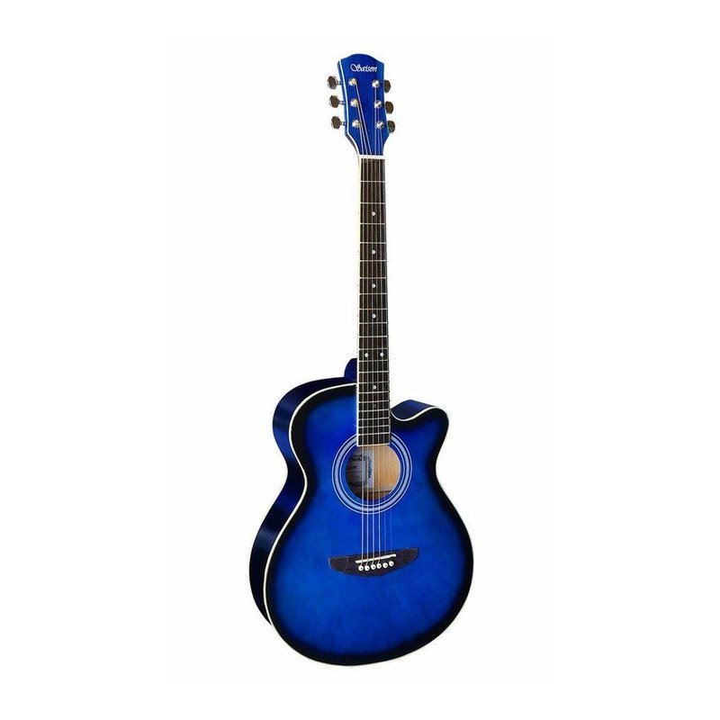 ♪ Your Music 愉耳樂器♪原廠公司貨保固一年 Saison D-200 初階亮光民謠吉他 木吉他 藍色 原廠公司貨保固一年 Saison D-200 初階亮光民謠吉他 木吉他 藍色 — 三峽吉他 / Bass