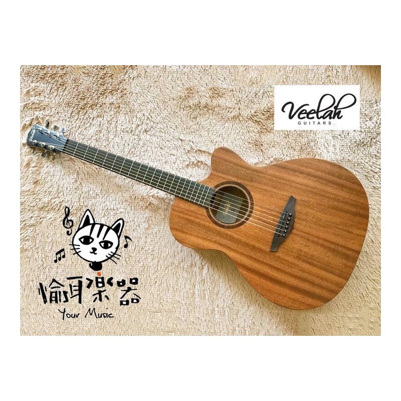 ♪ Your Music 愉耳樂器 ♪ Veelah V1-OMMC 全桃花心 單板民謠吉他 Veelah V1-OMMC 全桃花心 單板民謠吉他 — 三峽吉他 / Bass