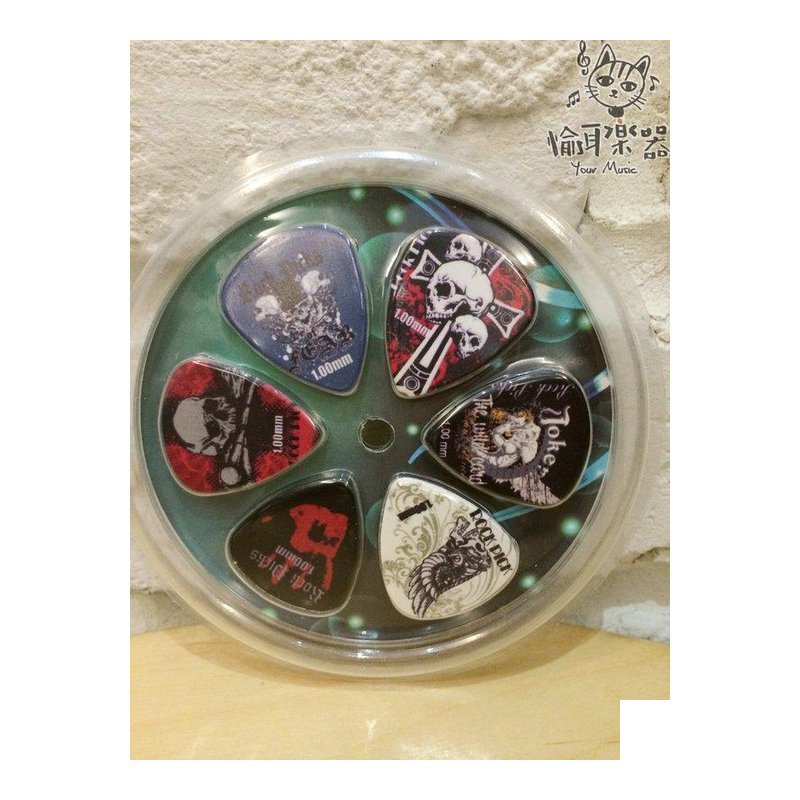 ♪ Your Music 愉耳樂器 ♪吉他匹克 PICK 套裝組 6片裝 搖滾 ROCK PEACE 音樂 嬉皮 A組 吉他匹克 PICK 套裝組 6片裝 搖滾 ROCK PEACE 音樂 嬉皮 A組 — 三峽吉他 / Bass