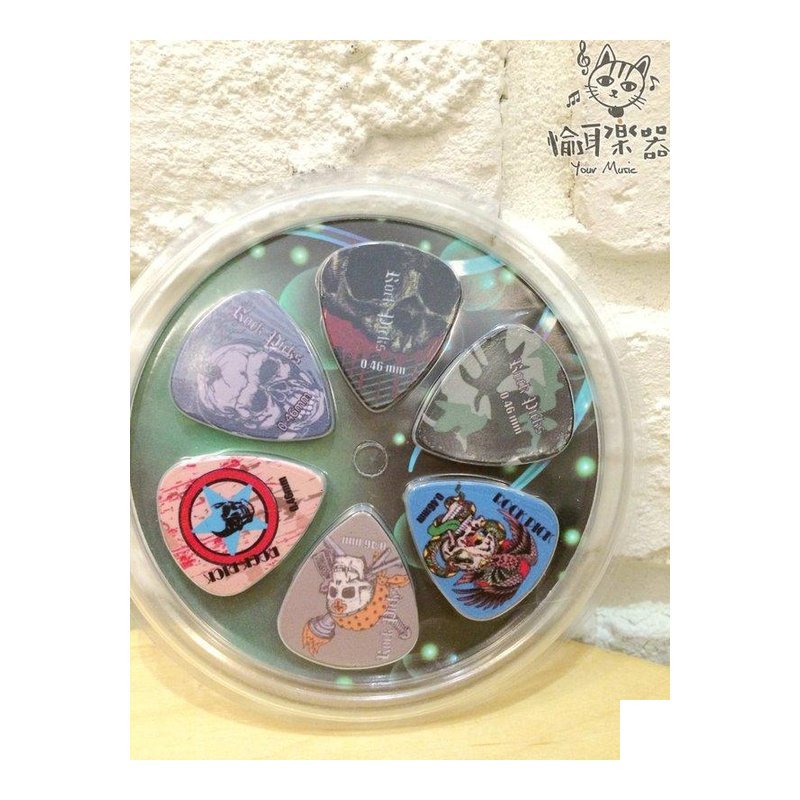 ♪ Your Music 愉耳樂器 ♪吉他匹克 PICK 套裝組 6片裝 搖滾 ROCK PEACE 音樂 嬉皮 D組 吉他匹克 PICK 套裝組 6片裝 搖滾 ROCK PEACE 音樂 嬉皮 D組 — 三峽吉他 / Bass