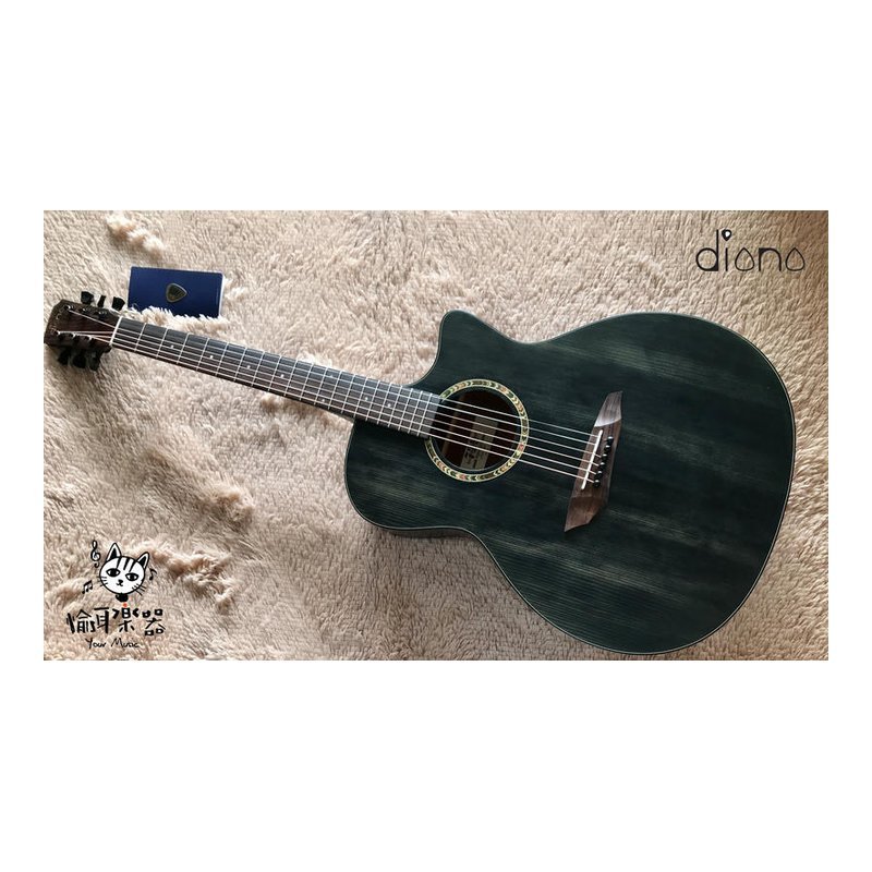 ♪ Your Music 愉耳樂器♪  Diana Guitar 729 GA桶 靛藍色 民謠吉他 弟那吉他 Diana Guitar 729 GA桶 靛藍色 民謠吉他 弟那吉他 — 三峽吉他 / Bass