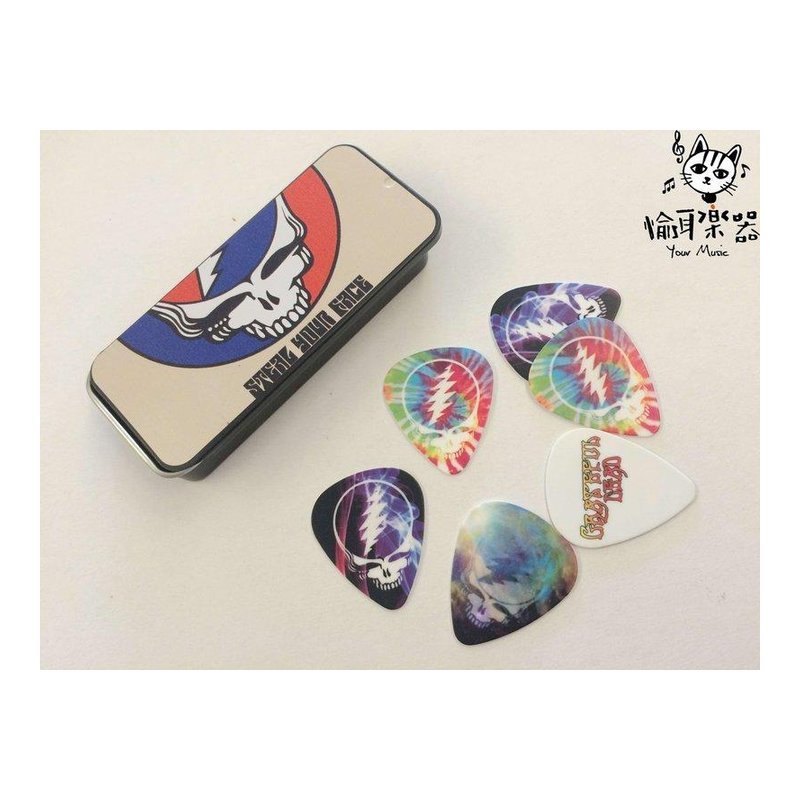 ♪ Your Music 愉耳樂器 ♪Dunlop經典樂團系列匹克pick附原廠鐵盒六片裝吉他骷顱 搖滾 ROCK 禮物 Dunlop經典樂團系列匹克pick附原廠鐵盒六片裝吉他骷顱 搖滾 ROCK 禮物 — 三峽吉他 / Bass