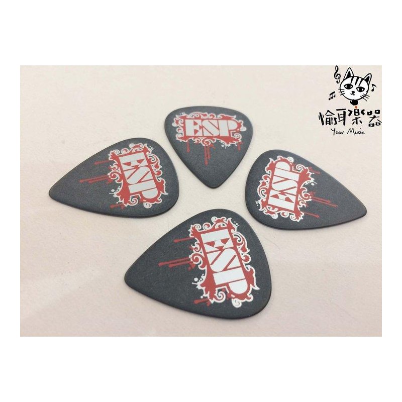 ♪Your Music 愉耳樂器♪ 全新 ESP吉他 電吉他 匹克pick 撥片 搖滾 黑色 全新 ESP吉他 電吉他 匹克pick 撥片 搖滾 黑色 — 三峽吉他 / Bass