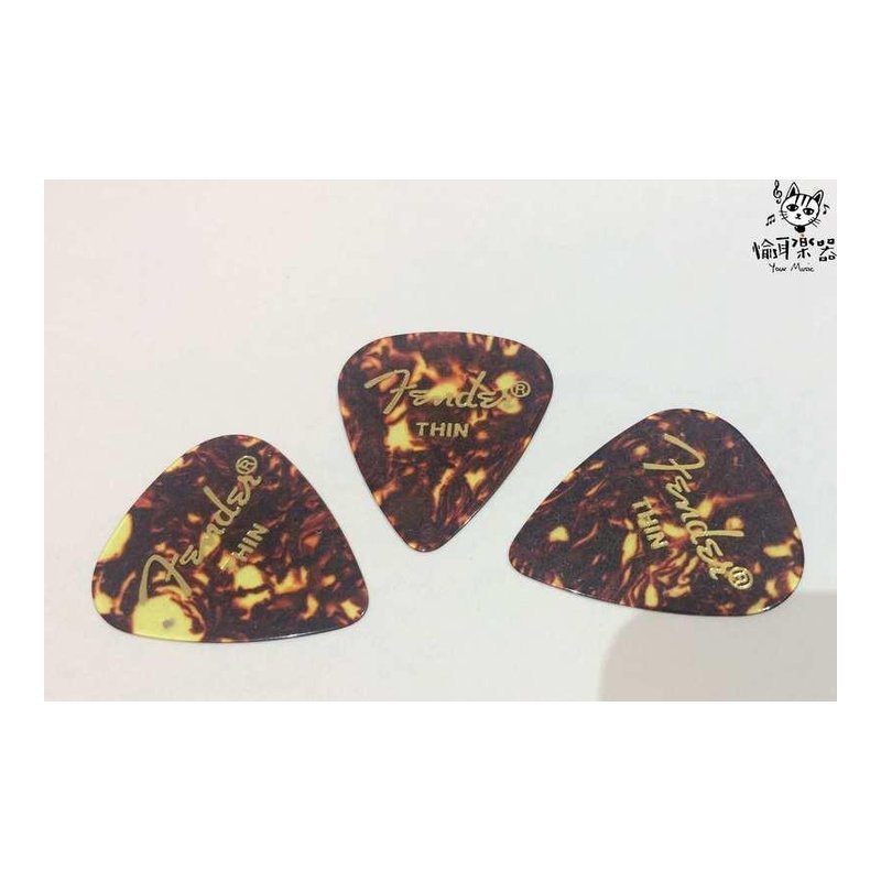 ♪ Your Music 愉耳樂器♪ FENDER 匹克 THIN 琥珀色 木吉他 電吉他 用 FENDER 匹克 THIN 琥珀色 木吉他 電吉他 用 — 三峽吉他 / Bass