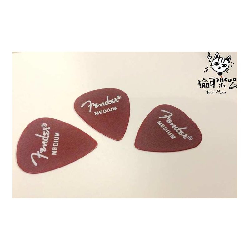 ♪ Your Music 愉耳樂器♪ FENDER 匹克 MEIDUM 紅色 木吉他 電吉他 用 FENDER 匹克 MEIDUM 紅色 木吉他 電吉他 用 — 三峽吉他 / Bass