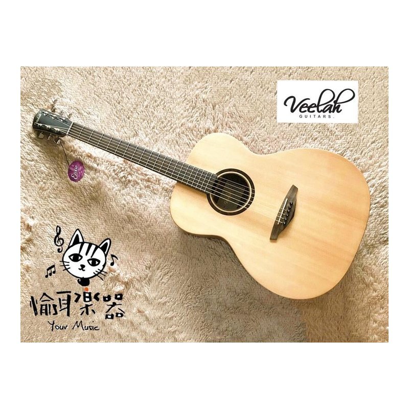 ♪ Your Music 愉耳樂器 ♪ 全新Veelah V1-OM單板民謠吉他 桃花心木 贈原廠厚袋 全新Veelah V1-OM單板民謠吉他 桃花心木 贈原廠厚袋 — 三峽吉他 / Bass