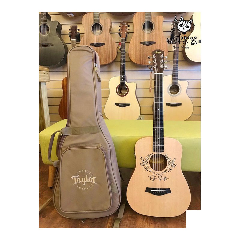 ♪ Your Music 愉耳樂器♪美國Baby Taylor TS-BT泰勒絲簽名旅行吉他 附原廠琴袋 美國Baby Taylor TS-BT泰勒絲簽名旅行吉他 附原廠琴袋 — 三峽吉他 / Bass