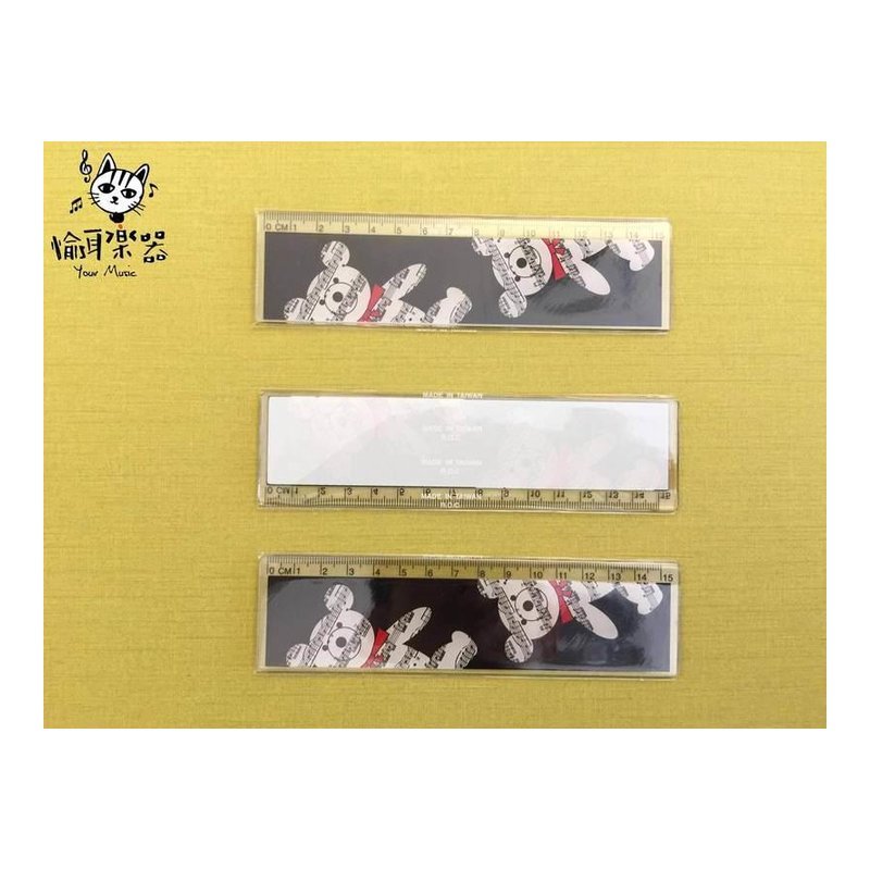 ♪ Your Music 愉耳樂器 ♪台灣製 音樂小熊尺 MIT 15cm 尺 台灣製 音樂小熊尺 MIT 15cm 尺 — 三峽配件 / 週邊