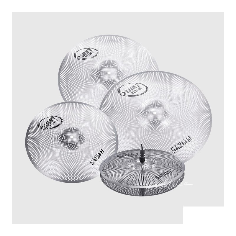 Sabian Sabian QTPC504 靜音銅鈸 套裝 QUIET TONE 練習銅鈸 14"+16"+18"+20" — 三峽鼓 / 打擊
