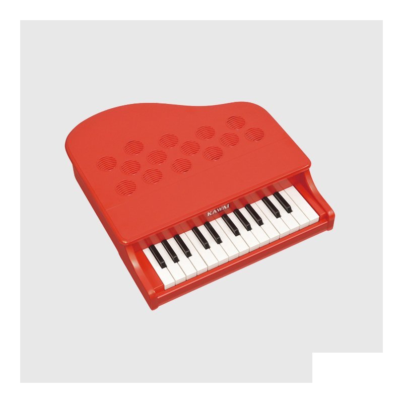 KAWAI [日製] KAWAI 1183 迷你鋼琴 25鍵 平台式 紅色 塑膠材質 #無法掀開琴蓋 — 三峽電鋼琴 / 鍵盤