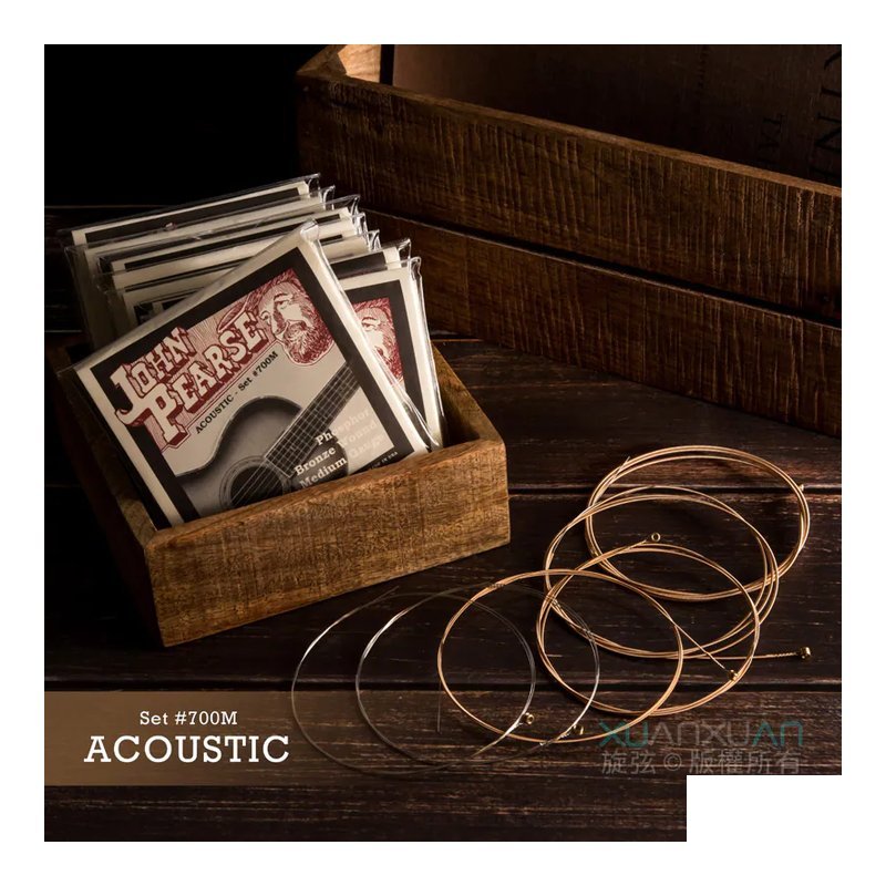 John Pearse #700M 013-056 磷青銅 紅銅 吉他弦 木吉他專用弦 — 三峽吉他 / Bass