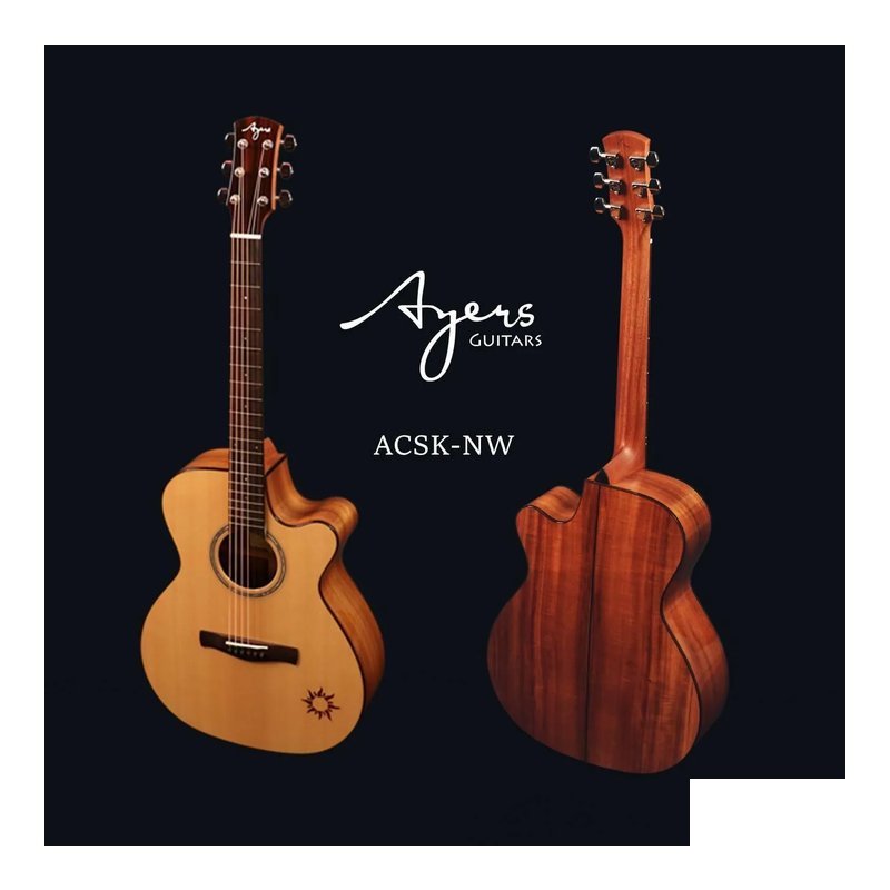 Ayers Ayers A03 Sun (ACSK) 40吋全實木吉他 相思木 內建奧昇系統 音色好 手感佳 台灣品牌 — 三峽木吉他 / 民謠吉他