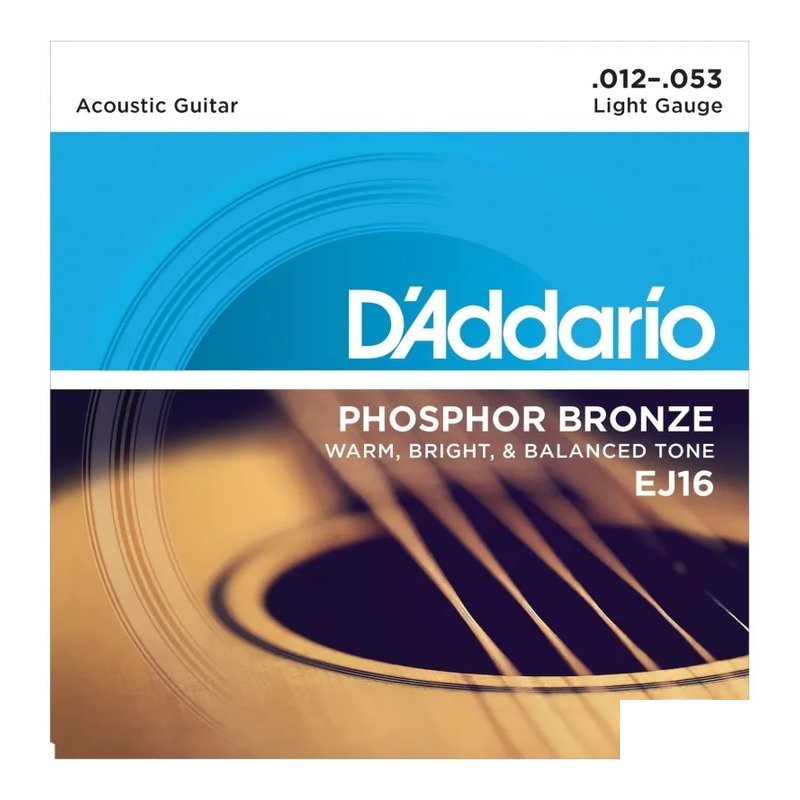 D'Addario D'addario - EJ16木吉他弦 012-053 磷青銅 暢銷款 — 三峽木吉他 / 民謠吉他