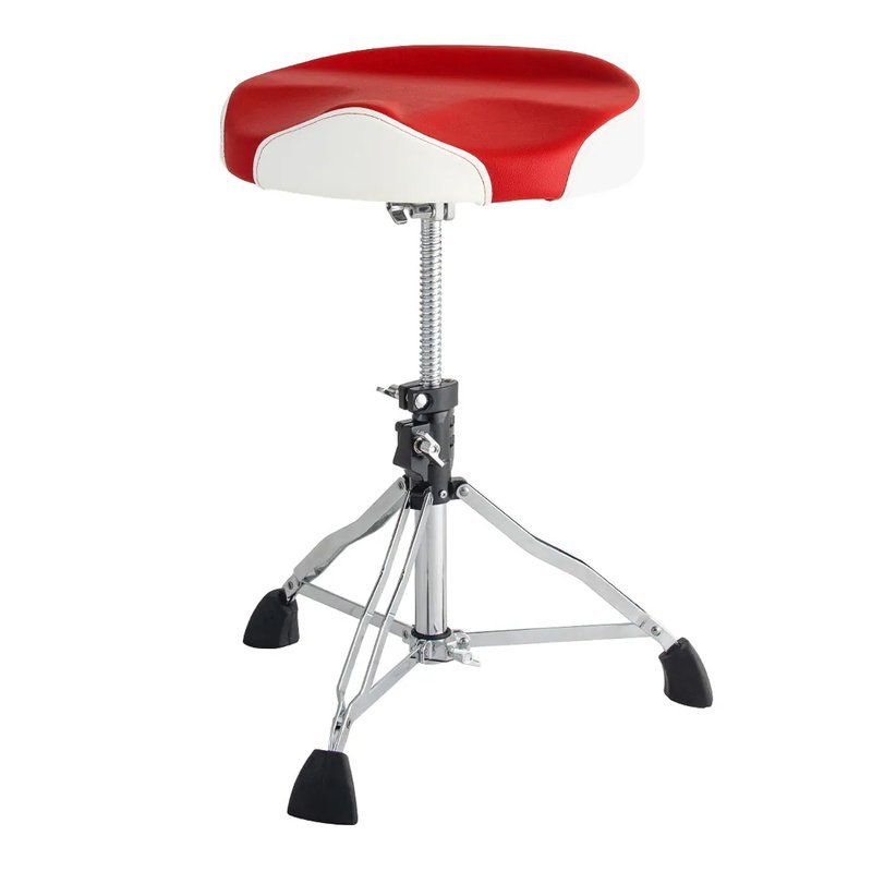 Dixon Dixon / PSN-13RW紅白馬鞍仿皮螺旋鼓椅 — 三峽鼓 / 打擊