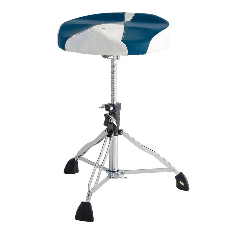 Dixon Dixon / PSN-13BW藍白馬鞍仿皮螺旋鼓椅 — 三峽鼓 / 打擊