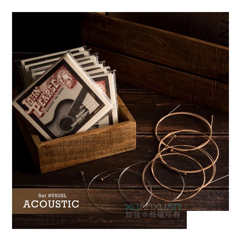 John Pearse #550SL 011-050 磷青銅 紅銅 吉他弦 木吉他專用弦 — 三峽吉他 / Bass