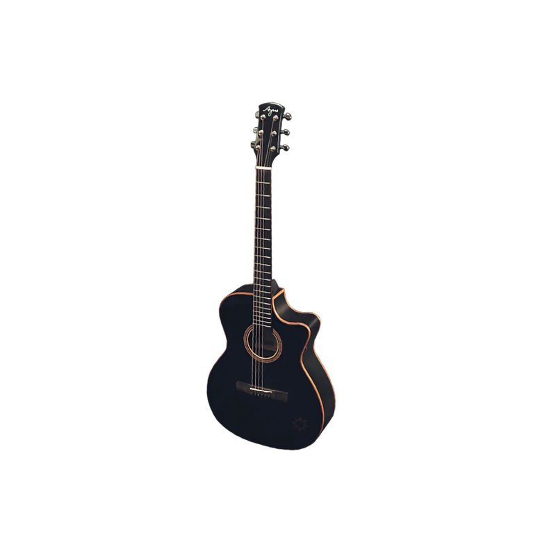Ayers Ayers O22c blackout Sun (O-03CBW) 40吋全實木吉他 小太陽 內建奧昇系統 音色好 手感佳 台灣品牌 — 三峽木吉他 / 民謠吉他
