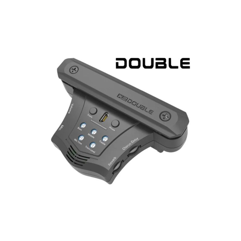 DOUBLE Double Go X2 木吉他拾音器 加震拾音器 內建空間效果 可收敲板 CP值高 pickup — 三峽木吉他 / 民謠吉他
