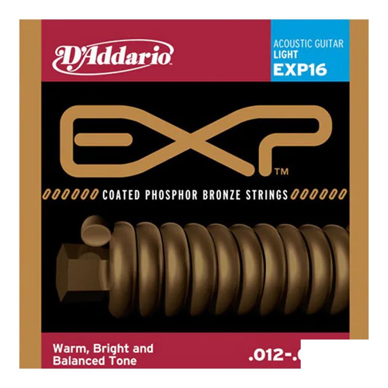 D'Addario D'addario - EXP16 木吉他弦 012-.053 磷青銅 音質佳 各大吉他品牌指定出廠弦 — 三峽木吉他 / 民謠吉他