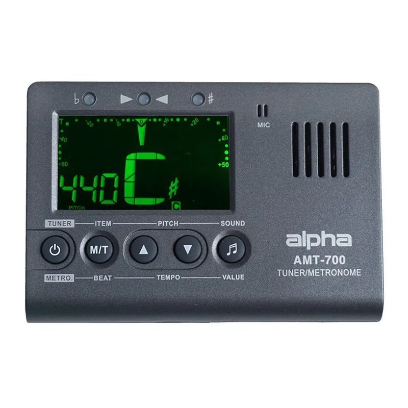 AMT-700 AMT-700 三合一調音器 節拍器 贈調音夾 (木吉他/電吉他/貝斯/各種樂器皆適用) 公司貨 — 三峽吉他 / Bass