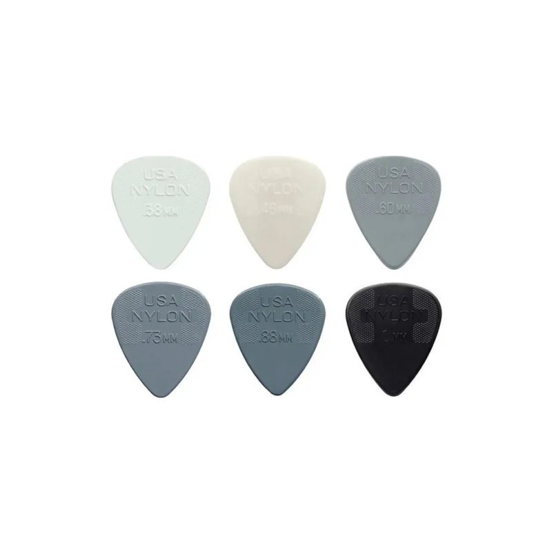 Dunlop Dunlop Pick Nylon 44R 吉他pick 吉他撥片 尼龍材質 不同厚度 止滑設計 好彈好握 數量越多越便宜 — 三峽木吉他 / 民謠吉他